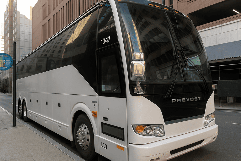 a Charter Bus Rental Abilene coach bus