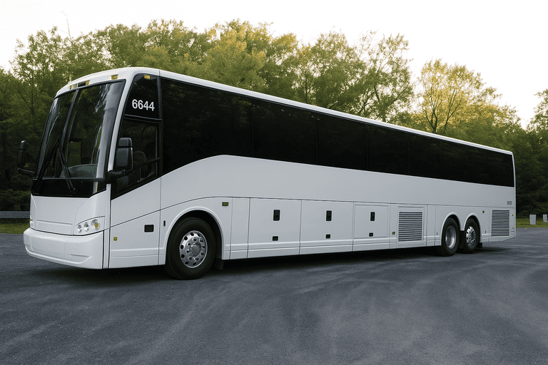 exterior of Charter Bus Rental Abilene coach bus