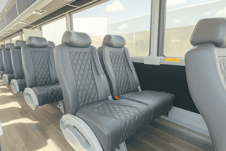 interior of Charter Bus Rental Abilene charter bus